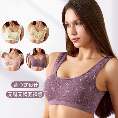 China Sporty Underwear Women Set Rimless Chest Big Shows Small Comfort Gather Sports Bra With Cushion Girl Base Yoga Back Vest Beautiful for sale