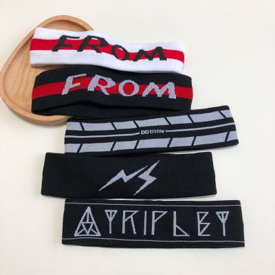 China Fashion Seasonal Accessories Custom Logo Workout Signature Spell Face Wash Headbands Cloth Headband New for sale