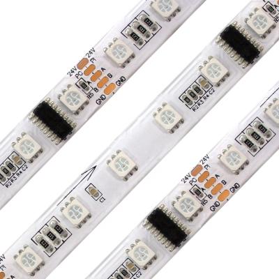 China LANDSCAPE RGB Pixel LED Strip Programmable Magic Strip RGBW 24V DMX512 IC RGBW Addressable Led Strip for sale