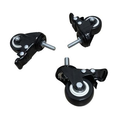 China JX005 Medium duty High quality Industrial Casters trolley wheels for Furniture Swivel Brake or No Brake PVC castor wheel for sale