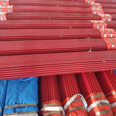 China Hot rolled drill pipe 3000 ral red paint round pipe for project for sale