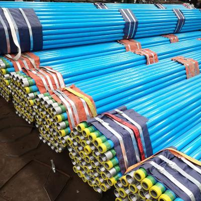 China Liquid pipe red painting steel pipe for project in Singapore for sale