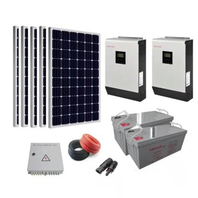 China Hanstart PV System Wholesale 12KW Solar Power System Mono Hybrid Solar Panel System Off-Grid Solar Power System 2094*1039*30mm for sale