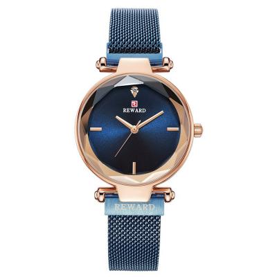 China New 2022 Full Calendar Fashion Women Watch Wholesale Red Net Mesh Strap Ladies Watch Flower Glass Quartz Watch for sale