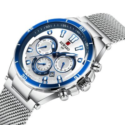 China New Full Calendar 2022 Silicone Strap Men's Sports Watch To Class Luminous Waterproof Multifunctional Chronograph Watch for sale