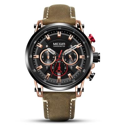 China Factory Date Outlet Automatic Mens Sports Watch Top Brand Luxury Leather Quartz Watch Waterproof Military Clock Mens Watch for sale