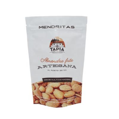 China Recyclable Nuts Logo Dry Food Coffee Packaging Customized Logo Smell Proof Foil Plastic Backing Up Ziplock Bag for sale