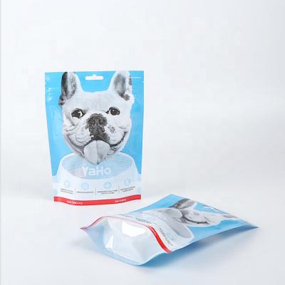 China Recyclable Customized Bottom Gusset Animal Food 3.5kg Pouch Pet Food Packaging Bag for sale