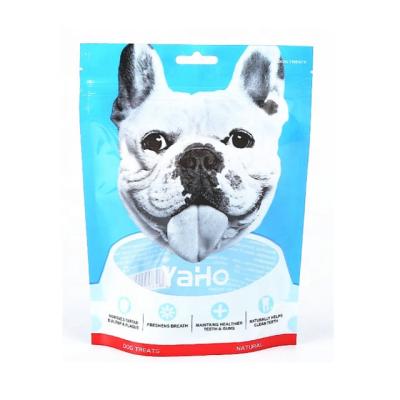 China Recyclable or Digital Gravure Printing 100 lb Resealable Ziplock Packaging With Clear Window For Dog Food Bag for sale