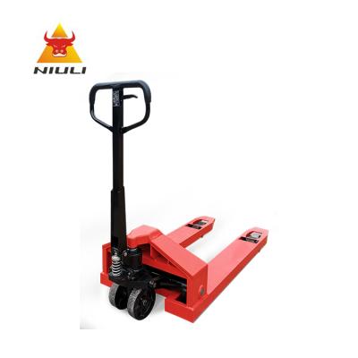 China NIULI 1-10T Hydraulic Heavy Duty Hand Pallet Trolley 10ton Manual Pallet Truck Te koop