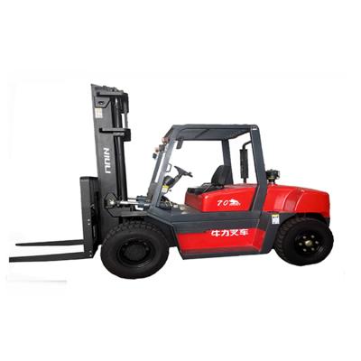 China Factory NIULI 7 Ton Heavy Duty Forklift Great Logistic Equipment Forklift With Automatic Transmission for sale