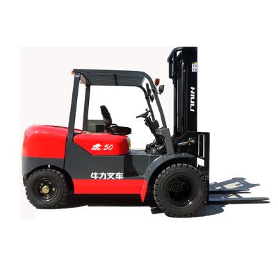 China Multi-wheel earthmoving diesel forklift double factory machinery front wheels forklift with Mitsubishi engine for sale