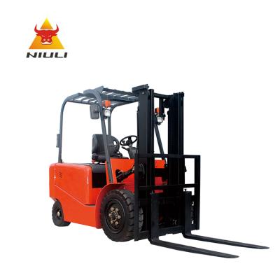 China Factory NIULI 6M 2/2.5T Four Point High Lift Electric Balance Hydraulic Forklift with Full-AC Warehouse MotorFor for sale