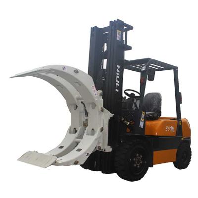 China Factory 3000kgs Diesel Forklift Truck With Paper Roll Clamp , ISUZU Engine Te koop