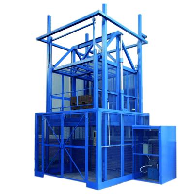 中国 Widely Price NIULI 2000kg 5000kg Industrial Upright Hydraulic Working Platform Warehouse Cargo Lift Hydraulic Lift With Mesh Fencing 販売のため