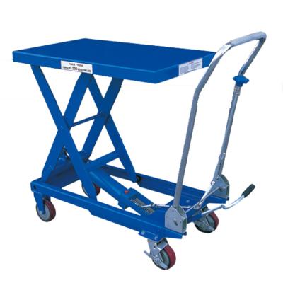 China NIULI 500kg industrial flexible hydraulic hand scissor lift double trolley tables for man lift price zu verkaufen