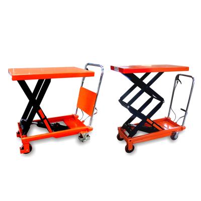 China NIULI Industrial Portable Hydraulic Trolley 500kg Lift Table Trolley zu verkaufen