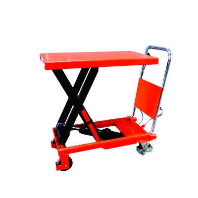 China Small Hand Held Machinery Repair Shops NIULI Portable Trolley Table Truck Hydraulic Scissor Lift Table zu verkaufen