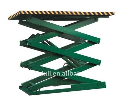 中国 Factory Stationary Industrial Man Lift Platform Lift Cargo , Hydraulic Stationery Lifter 販売のため