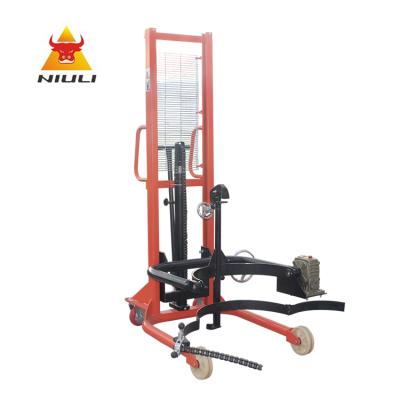 China NIULI Factory Direct Industrial Sized Drum 350kg Lifter Oil Drum Customized Hydraulic Stacker With Clamp zu verkaufen