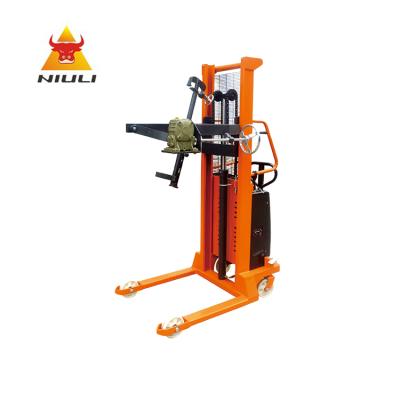 Cina NIULI Factory Electric Hydraulic Motorized Oil Drum Lifter Forklift Lifter Truck Lifter Equipment Oil Drum Stacker in vendita