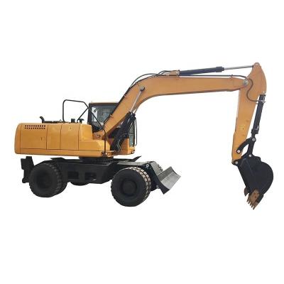 China 13 ton wheel HEW135 excavator excavator manufacturer price for sale 0.6mÂ ³ for sale