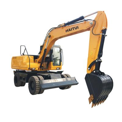 China Cultivates HEW135 Hot Sale 13.5ton High Quality 4 Wheel Excavator With CE for sale