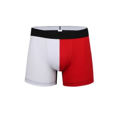 China Breathable Hot Selling Cheap Custom Made S/M/L/XL White/Red Underwear Briefs Short Boxers Men for sale