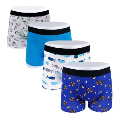 China 2022 New Style Breathable Kid Children Underwear Comfortable Healthy Boxer Briefs Teen Handsome Boy Underwear Boxers Love Casual Cartoon for sale