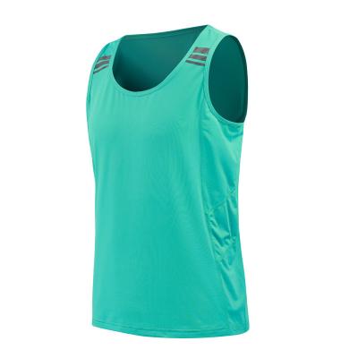 China Custom QUICK DRY Marathon Running Vest Mens Tracksuits Men Elastic Vest Elastic T-Shirts for sale