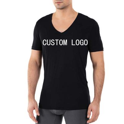 China Casual Style Breathable Simple Solid Color Men Short Sleeve T-Shirts Custom Logo Printed Unisex for sale