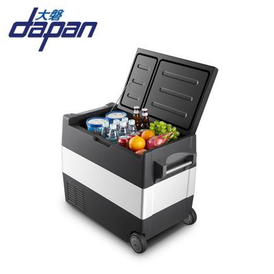 China COMPRESSOR Wheels Camping Fridge 55l Portable Auto Fridge Compressor 12v for sale