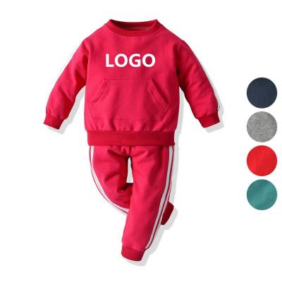 China OEM Anti-Shrink Logo Blank Unisex Boys Sweatshirts Custom Set Long Sleeve Hoodie and Pants Tracksuits Sweatsuit Clothing Set Kids Sets for sale