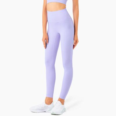 China Breathable High Quality Colorful Plum Women Yoga Pants Active Wear Workout Pants Compression Tights Stretch Fit Gaiters For Women for sale