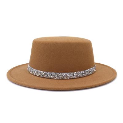 China Formal Hot Selling Wide Brim Felt Fedora Hats Autumn Winter Wedding Party Trilby Ca p Gentleman Jazz Hats for sale