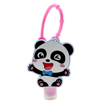 China Creative 30ML Cartoon Silicone Bottle Double Actions Soap Dispenser For Hand Sanitizer And Alcohol Disinfection for sale