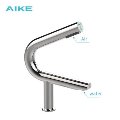 China AK7131 Hotel Bathroom Stainless Steel Dual HEPA Filtration and Filter V-Shape Faucet and Air Tap Hand Dryers for sale