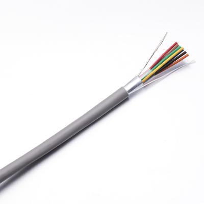 China Telecommunication Al Foil Protected 24AWG 8 Core Security Intercom Alarm Cable for sale