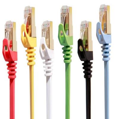 China Computer LSZH S/FTP Cat 7 Patch Cord Pure Copper Cable 26awg 4pair 1m for sale