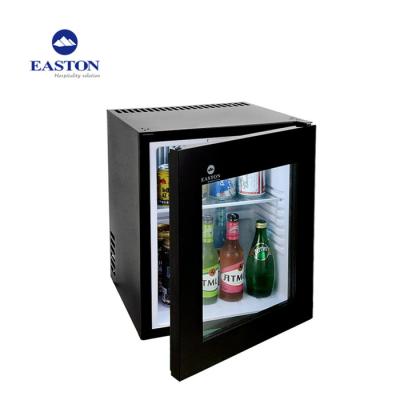 China 30L Capacity With Glass Hotel Portable Mini Fridge , Hotel Room Absorption Door 30L Compact Mini Beverage Refrigerator for sale