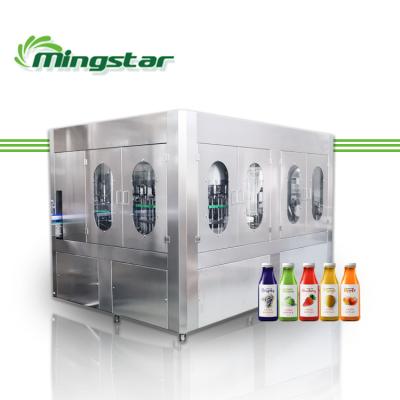 China Orange Mango Juice Production Line Plastic Bottle Healthy High Efficiency Juice Filling and Capping Machine for sale