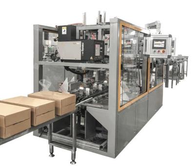 China Food factory price currgated carton packing machine for bottled water, juice, CDD for sale