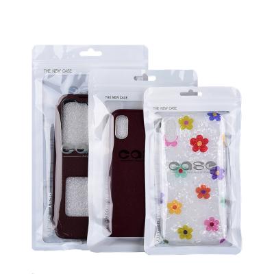 China Recyclable Waterproof Cell Phone Case Shell Bags Packaging Bag Zipper Cell Phone Cases for sale