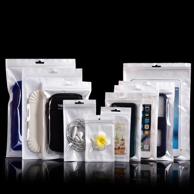 China Custom 3 Disposable Ziplock Bag Accessories Pack Plastic Reusable Side Seal Pouch With Logo Blank for sale