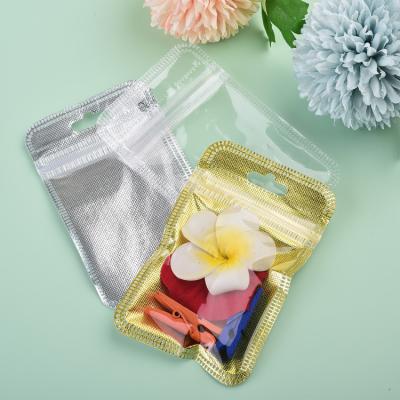 China Mini Plastic Poly Bag Sliver Display Pocket Zippered Airtight Moisture Proof Zipper Lock Packaging Bag for sale