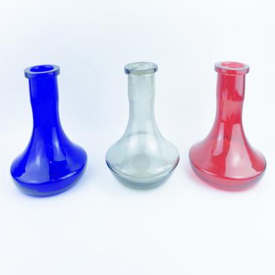 China Luxury Soomth Hookah Bottle Small Shisha Moze Vase Colorful Russian Glass Glass Shisha Accessories for sale