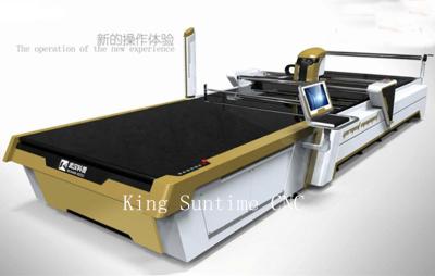 China Straight Knife Auto Fabric Cutter Textile Cutting Machine 7 KPS Air Pressure for sale