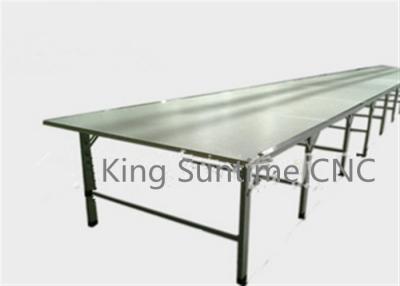 China Industrial Textile Cutting Table Standard Parts Assembly Stainless Steel Edge for sale