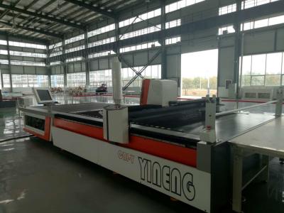 China CNC Automatic Knife Cutter PU Leather Fabric Textile Cuttina Machine with Spreader Provided for sale