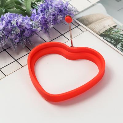 China Sustainable Creative Egg Love Silicone Omelet Mold DIY Breakfast Artifact for sale